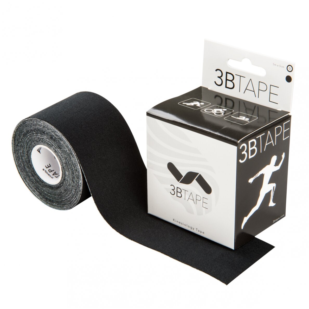 3BTAPE juodoji kineziologinė juosta 2 3BTAPE juodoji kineziologinė juosta 2