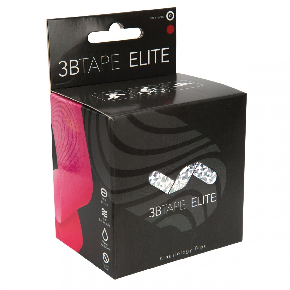 3BTAPE ELITE, kineziologinė juosta, rožinė, 200 x 5 cm ritinėlis 2 3BTAPE ELITE, kineziologinė juosta, rožinė, 200 x 5 cm ritinėlis 2