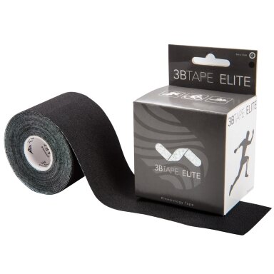 3BTAPE ELITE, kineziologinė juosta, juoda, 200 x 5 cm ritinėlis 3BTAPE ELITE, kineziologinė juosta, juoda, 200 x 5 cm ritinėlis