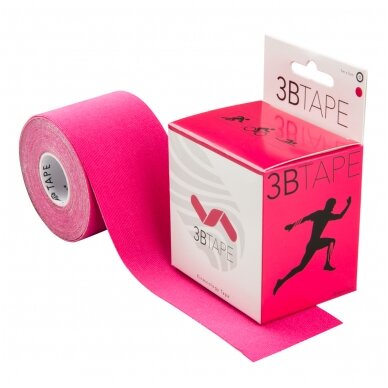 3BTAPE rožinė kineziologinė juosta 2 3BTAPE rožinė kineziologinė juosta 2