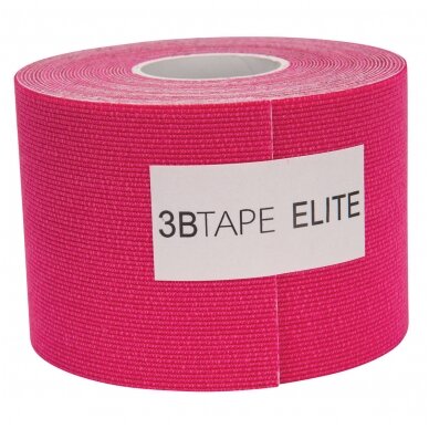3BTAPE ELITE, kineziologinė juosta, rožinė, 200 x 5 cm ritinėlis 3 3BTAPE ELITE, kineziologinė juosta, rožinė, 200 x 5 cm ritinėlis 3