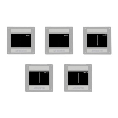 5 diafragmų su 1 plyšiu rinkinys 5 diafragmų su 1 plyšiu rinkinys