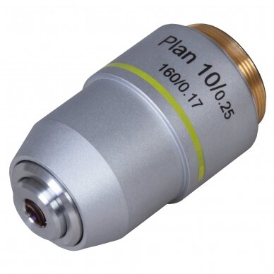 Achromatinis objektyvas Levenhuk MED 10x Plan Achromatic Objective Achromatinis objektyvas Levenhuk MED 10x Plan Achromatic Objective