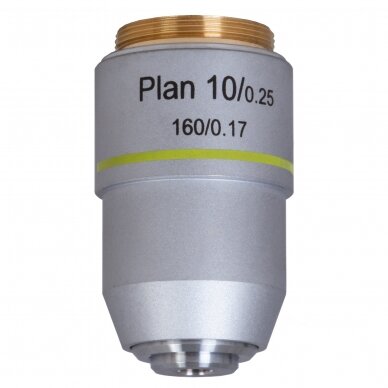 Achromatinis objektyvas Levenhuk MED 10x Plan Achromatic Objective 1 Achromatinis objektyvas Levenhuk MED 10x Plan Achromatic Objective 1