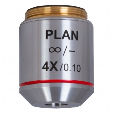 Achromatinis objektyvas Levenhuk MED 4x Infinity Plan Achromatic Objective 1