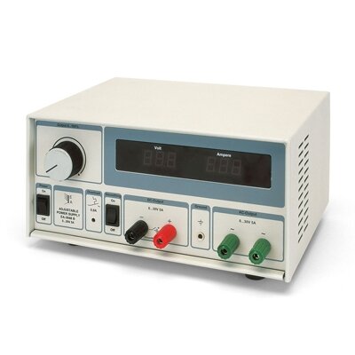AC / DC maitinimo šaltinis 0 - 30 V, 5 A (230 V, 50/60 Hz)