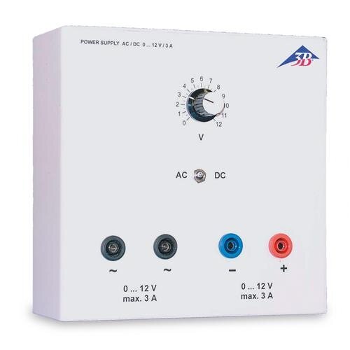 AC / DC maitinimo šaltinis (stabilizuotas) 0–12 V, 3 A (115 V, 50/60 Hz) AC / DC maitinimo šaltinis (stabilizuotas) 0–12 V, 3 A (115 V, 50/60 Hz)