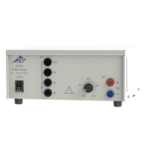 AC/DC maitinimo šaltinis 0–12 V, 3 A (115 V, 50/60 Hz) AC/DC maitinimo šaltinis 0–12 V, 3 A (115 V, 50/60 Hz)