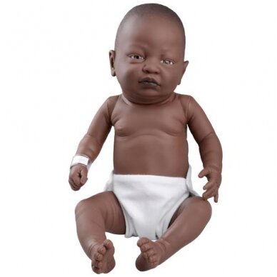 Afroamerikietiškos kilmės naujagimio modelis, mergaitė Afroamerikietiškos kilmės naujagimio modelis, mergaitė