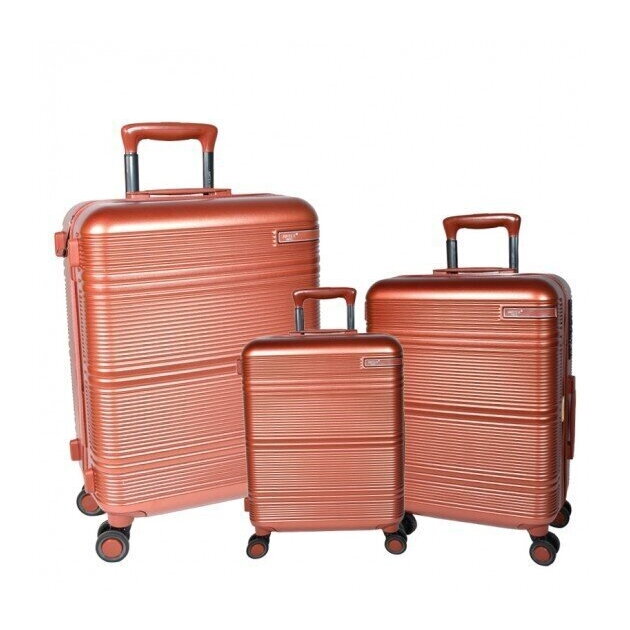 Airtex kelioninis lagaminas, vidutinis, šampano spalvos, 66l, 638/24 1