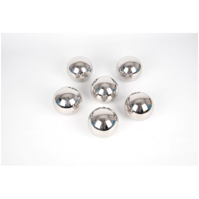 Atspindintys ir garsą skleidžiantys sidabriniai kamuoliai - 6 vnt. 4