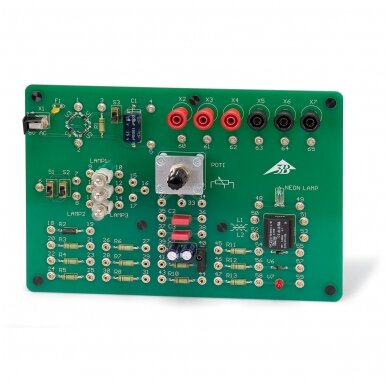 Bazinė elektros eksperimentų lenta (230 V, 50/60 Hz) Bazinė elektros eksperimentų lenta (230 V, 50/60 Hz)