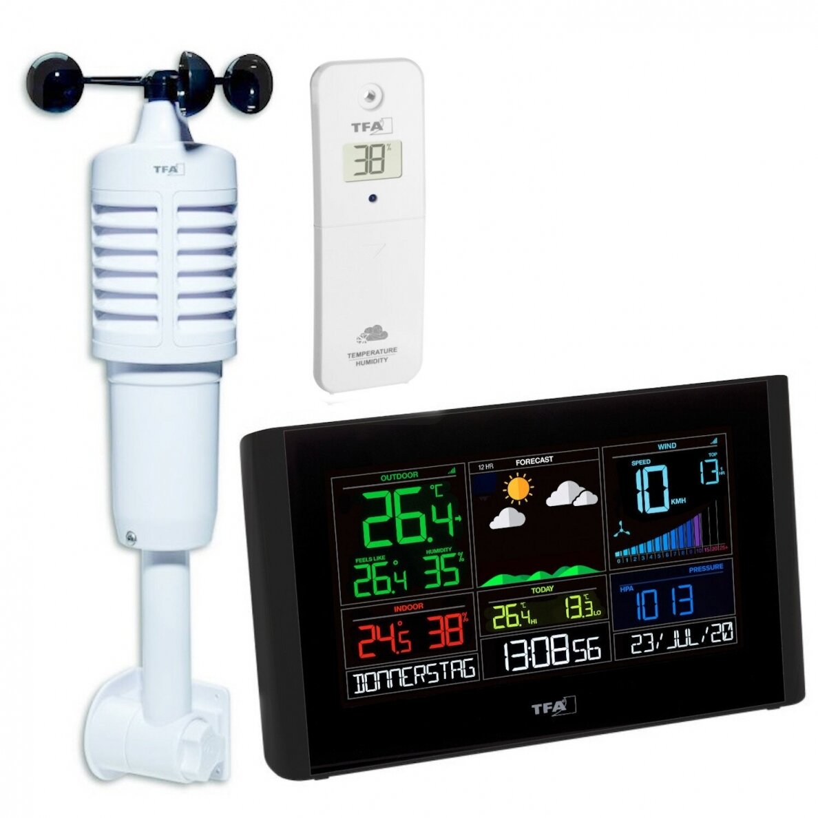 Belaidė meteorologinė stotelė su Wi-Fi VIEW BREEZE 35.8001.01 Belaidė meteorologinė stotelė su Wi-Fi VIEW BREEZE 35.8001.01