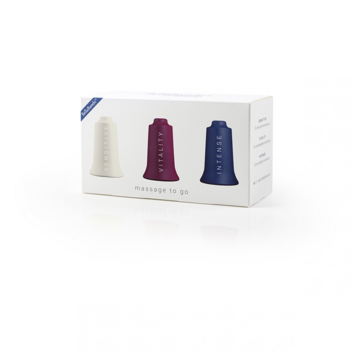BellaBambi® originalių masažuoklių rinkinys baltas/violetinis/tamsiai mėlynas 1 BellaBambi® originalių masažuoklių rinkinys baltas/violetinis/tamsiai mėlynas 1