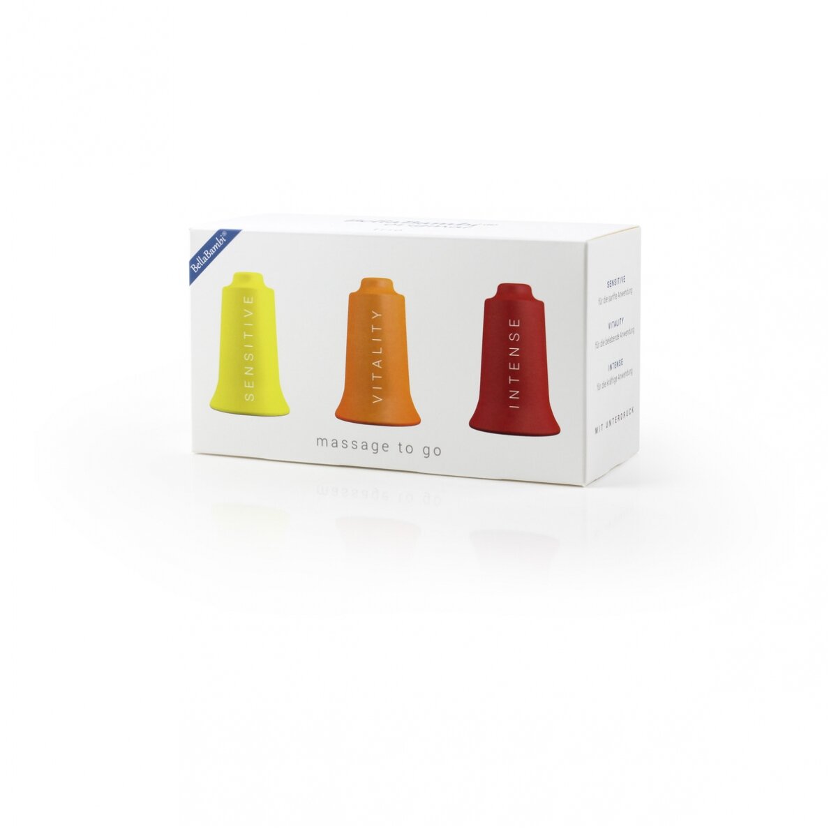 BellaBambi® originalių masažuoklių rinkinys citrininis/oranžinis/raudonas 1 BellaBambi® originalių masažuoklių rinkinys citrininis/oranžinis/raudonas 1