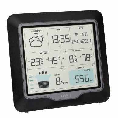 Belaidė orų stotelė su lietaus matuokliu RAIN PRO 35.1160.01 2 Belaidė orų stotelė su lietaus matuokliu RAIN PRO 35.1160.01 2