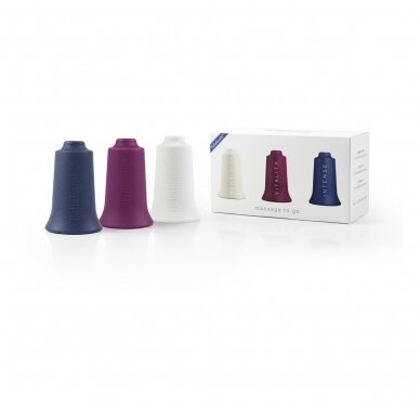 BellaBambi® originalių masažuoklių rinkinys baltas/violetinis/tamsiai mėlynas 2 BellaBambi® originalių masažuoklių rinkinys baltas/violetinis/tamsiai mėlynas 2