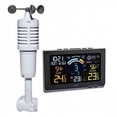 Bevielė orų stotelė su anemometru TFA Spring Breeze Bevielė orų stotelė su anemometru TFA Spring Breeze