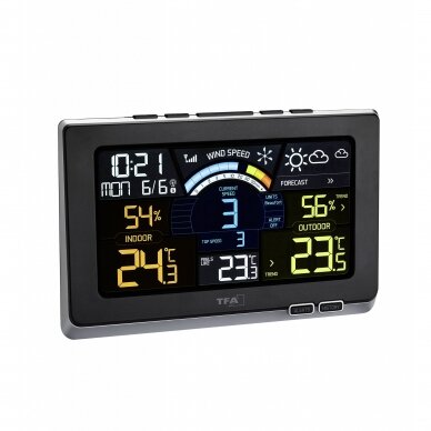 Bevielė orų stotelė su anemometru TFA Spring Breeze 1