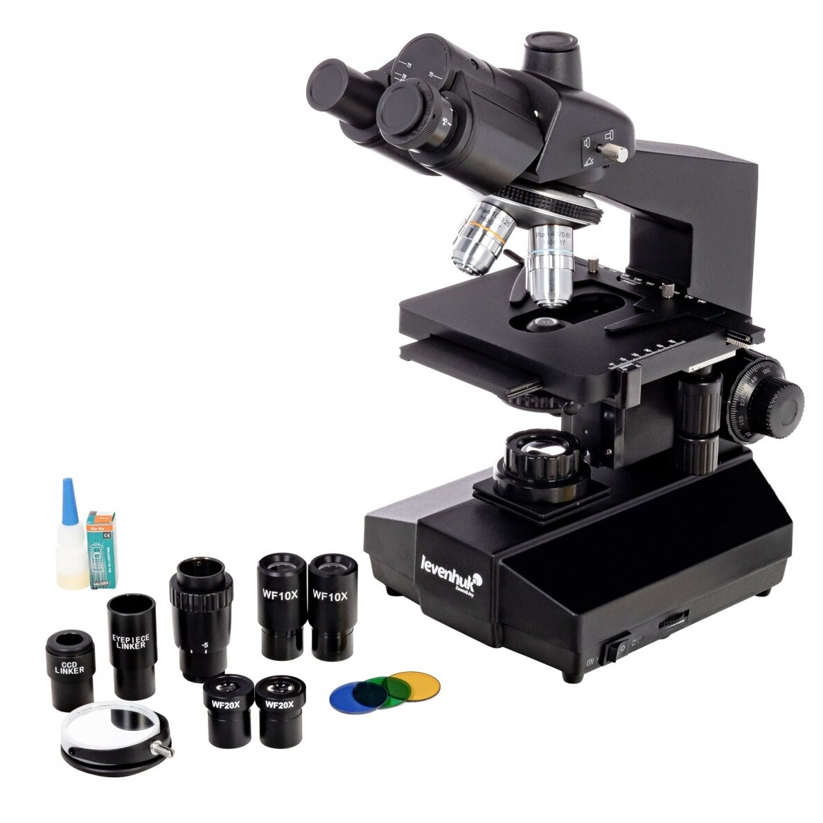 Biologinis trinoklinis mikroskopas Levenhuk 870T 1 Biologinis trinoklinis mikroskopas Levenhuk 870T 1
