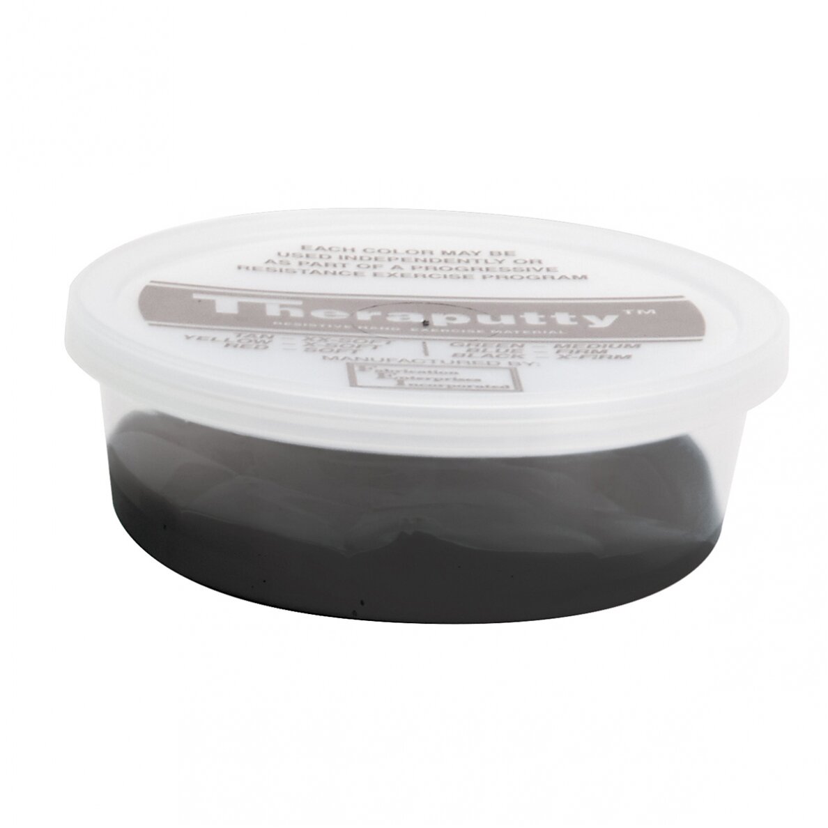 „Cando® plastilinas Thera Putty - 120 ml - juoda/labai sunkus lygis „Cando® plastilinas Thera Putty - 120 ml - juoda/labai sunkus lygis