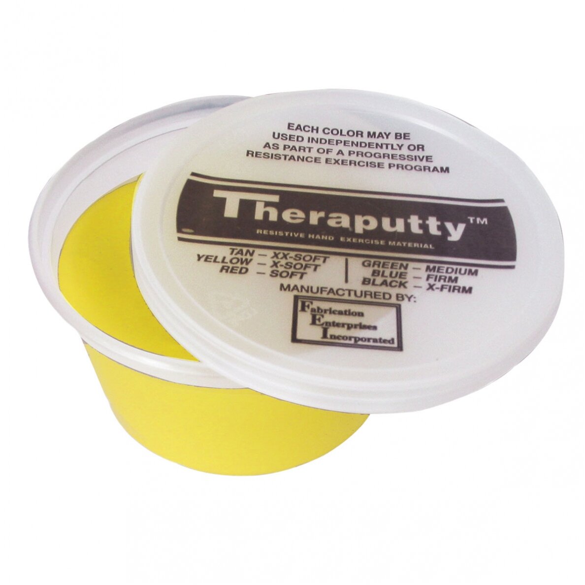 „Cando® plastilinas Thera Putty - 60 ml - geltona/labai lengvas lygis „Cando® plastilinas Thera Putty - 60 ml - geltona/labai lengvas lygis