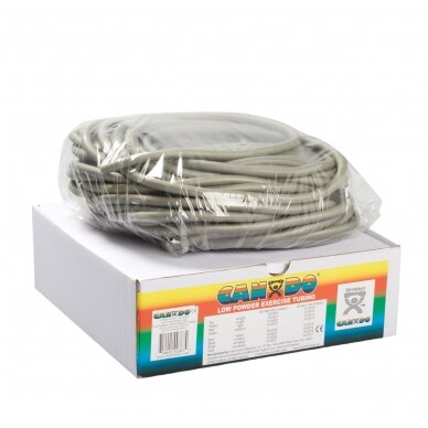 Cando mankštos juostelės - sidabrinės - XXL sunkumas - 30 cm Cando mankštos juostelės - sidabrinės - XXL sunkumas - 30 cm