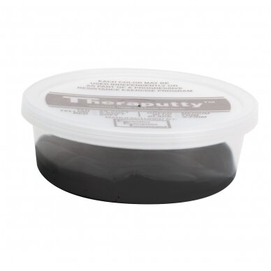 „Cando® plastilinas Thera Putty - 120 ml - juoda/labai sunkus lygis „Cando® plastilinas Thera Putty - 120 ml - juoda/labai sunkus lygis
