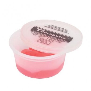 „Cando® plastilinas Thera Putty - 60 ml - raudona/lengvas lygis „Cando® plastilinas Thera Putty - 60 ml - raudona/lengvas lygis