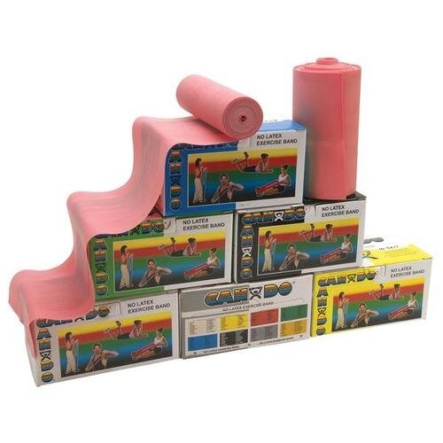 Cando mankštos juosta - 5,5 m. - raudona/lengvas lygis - be latekso Cando mankštos juosta - 5,5 m. - raudona/lengvas lygis - be latekso