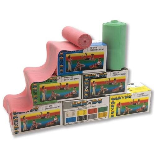Cando mankštos juosta - 5,5 m. - žalia/vidutinis lygis - be latekso Cando mankštos juosta - 5,5 m. - žalia/vidutinis lygis - be latekso
