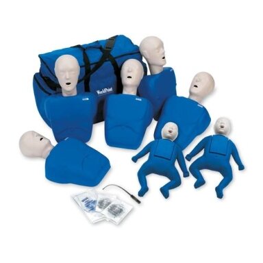 CPR Prompt® suaugusiojo/vaiko ir kūdikio gaivinimo ir Heimlicho manevro treniravimo manekenas - 7 vnt. CPR Prompt® suaugusiojo/vaiko ir kūdikio gaivinimo ir Heimlicho manevro treniravimo manekenas - 7 vnt.