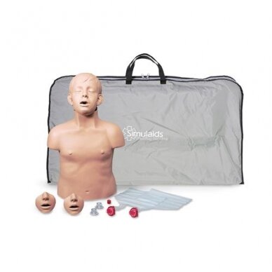 CPR-Torso Brad™ Junior pirmosios pagalbos mokymo manekenas su elektroninėmis dalimis, 7 metų CPR-Torso Brad™ Junior pirmosios pagalbos mokymo manekenas su elektroninėmis dalimis, 7 metų