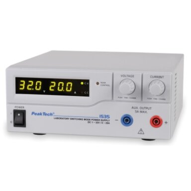 DC maitinimo šaltinis, 32 V, 20 A (230 V, 50/60 Hz) DC maitinimo šaltinis, 32 V, 20 A (230 V, 50/60 Hz)