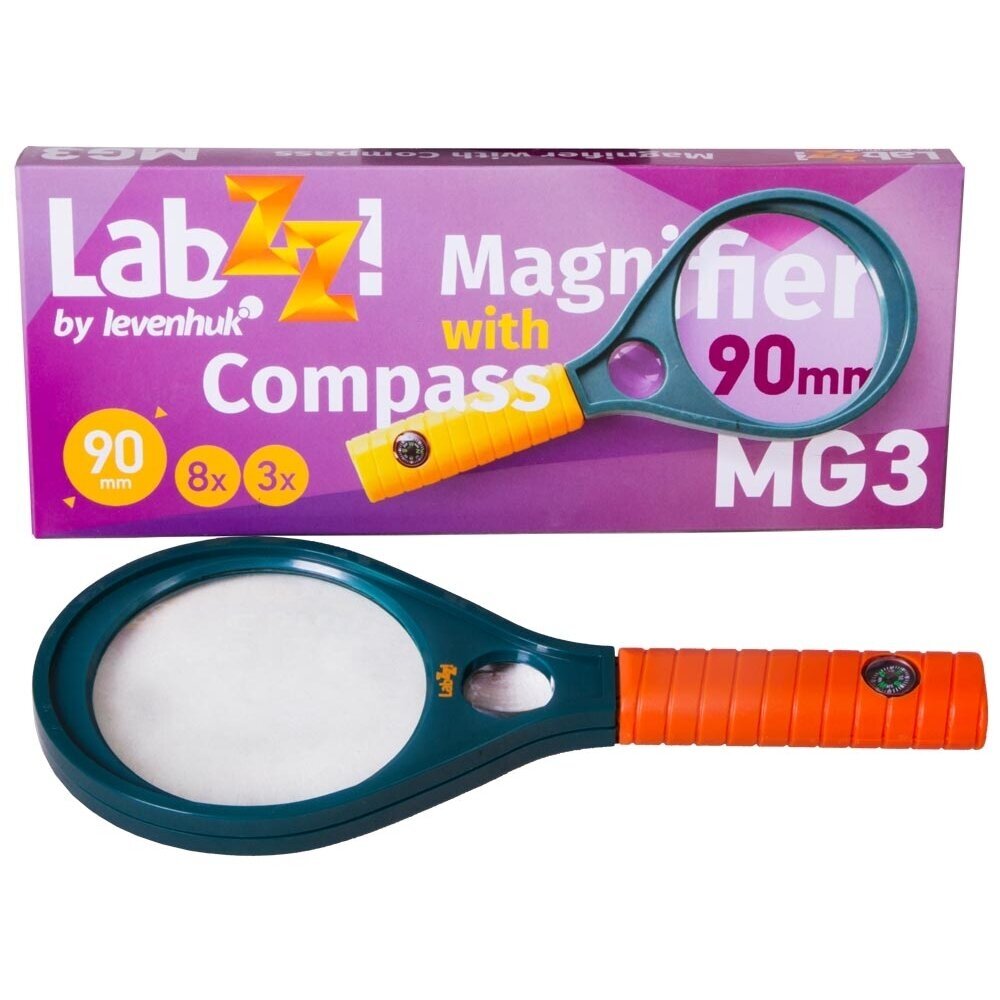 Didinamasis stiklas su kompasu LabZZ MG3 3 Didinamasis stiklas su kompasu LabZZ MG3 3