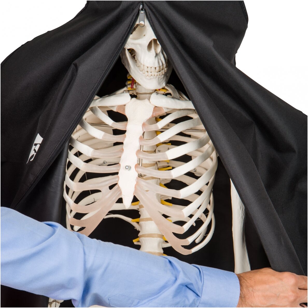 Didelės apimties dulkių apdangalas skeletams - juodas 2 Didelės apimties dulkių apdangalas skeletams - juodas 2