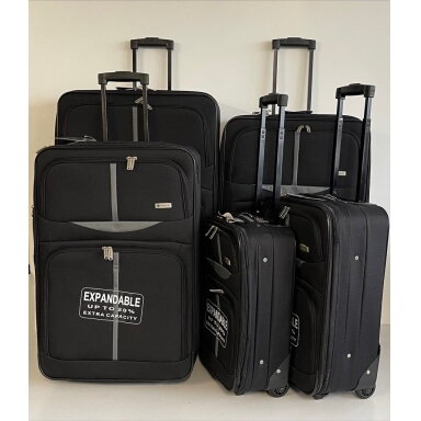 Didelis lagaminas Airtex Worldline 521, L, juodas