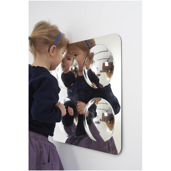 Didelė akrilo veidrodžio plokštė su 4 kupolais (490 mm) 3 Didelė akrilo veidrodžio plokštė su 4 kupolais (490 mm) 3