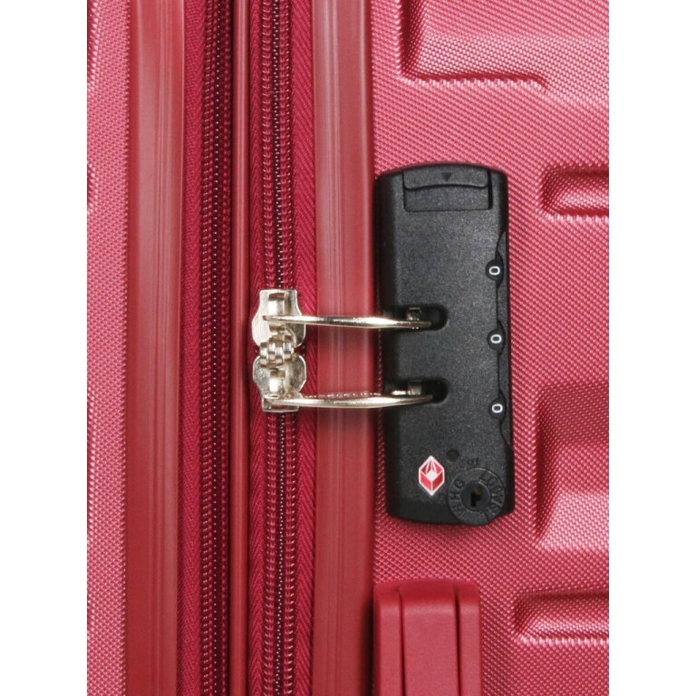 Didelis kelioninis lagaminas Airtex 93 L, raudonas, 628/L 12 Didelis kelioninis lagaminas Airtex 93 L, raudonas, 628/L 12