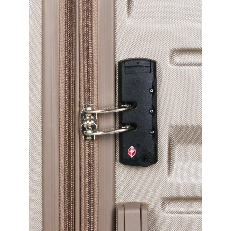 Didelis kelioninis lagaminas Airtex 93 L, šampano spalvos, 628/L 12