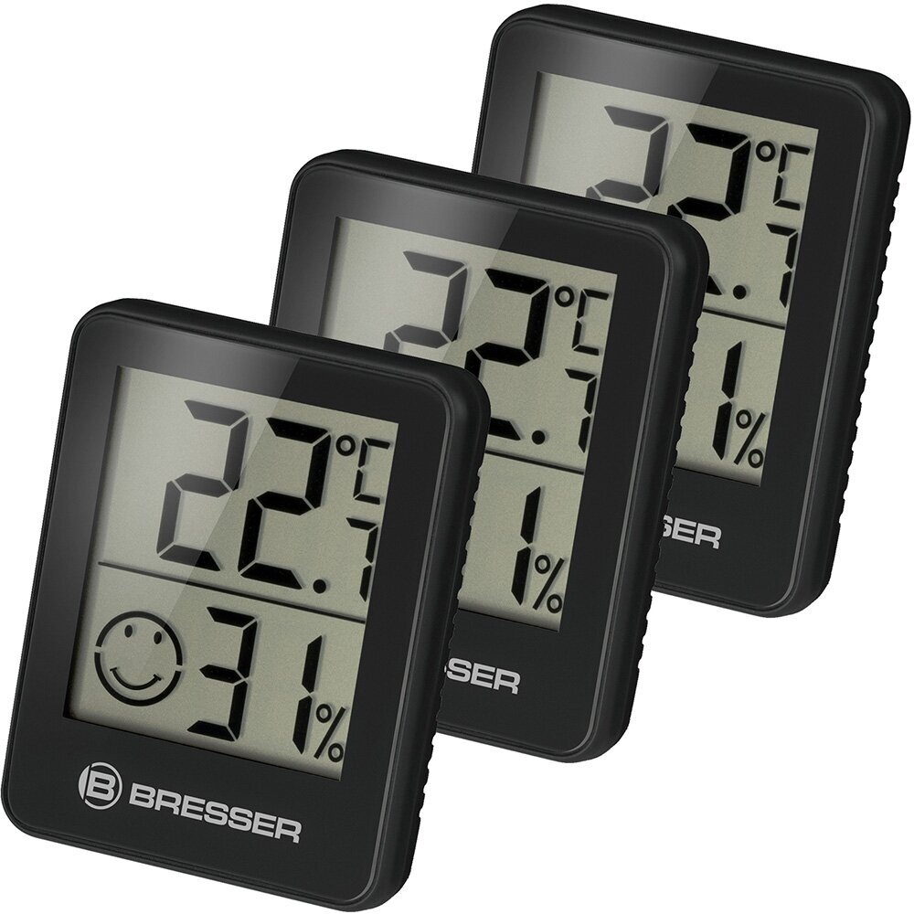Higrometras ir termometras Bresser Temeo Hygro Indicator 3-unit Set Higrometras ir termometras Bresser Temeo Hygro Indicator 3-unit Set