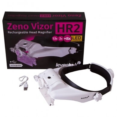Įkraunami didinamieji akiniai Levenhuk Zeno Vizor HR2 1