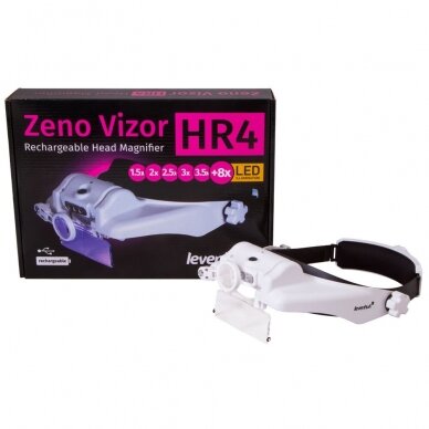 Įkraunami didinamieji akiniai Levenhuk Zeno Vizor HR4 9