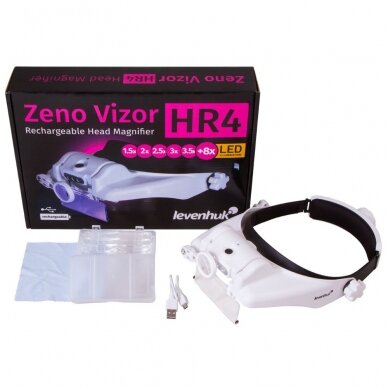 Įkraunami didinamieji akiniai Levenhuk Zeno Vizor HR4 1