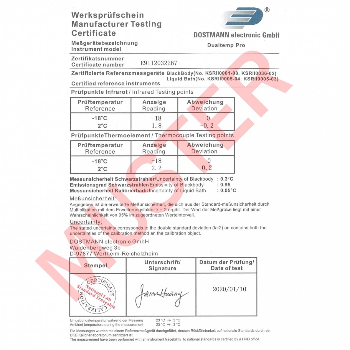 Infraraudonųjų spindulių termometras SCAN TEMP 410 31.1115 2