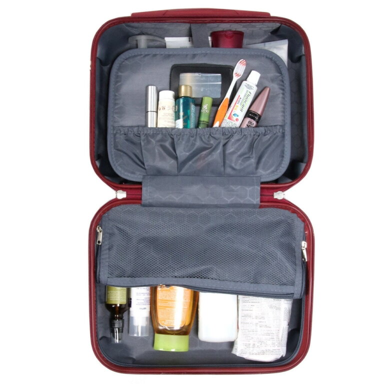 Kelioninis kosmetinis krepšys Airtex, 16.5 L, raudonas, 628/VA 8