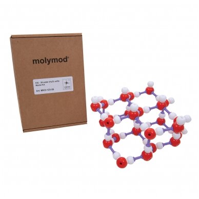 Ledo (H2O) molekulinė struktūra, molymod® 1