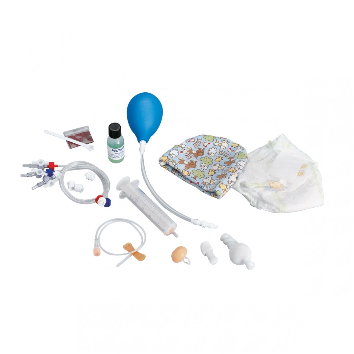 Life/form® Micro-Preemie neišnešioto kūdikio priežiūros treniruoklis, tamsi oda 1 Life/form® Micro-Preemie neišnešioto kūdikio priežiūros treniruoklis, tamsi oda 1
