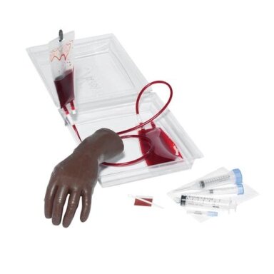 Life/form® nešiojamasis rankos su delnu intraveninių injekcijų treniruoklis, tamsi oda Life/form® nešiojamasis rankos su delnu intraveninių injekcijų treniruoklis, tamsi oda