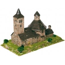Mažų plytelių modeliavimo konstruktorius San Felix de Vilac bažnyčia (Ispanija)